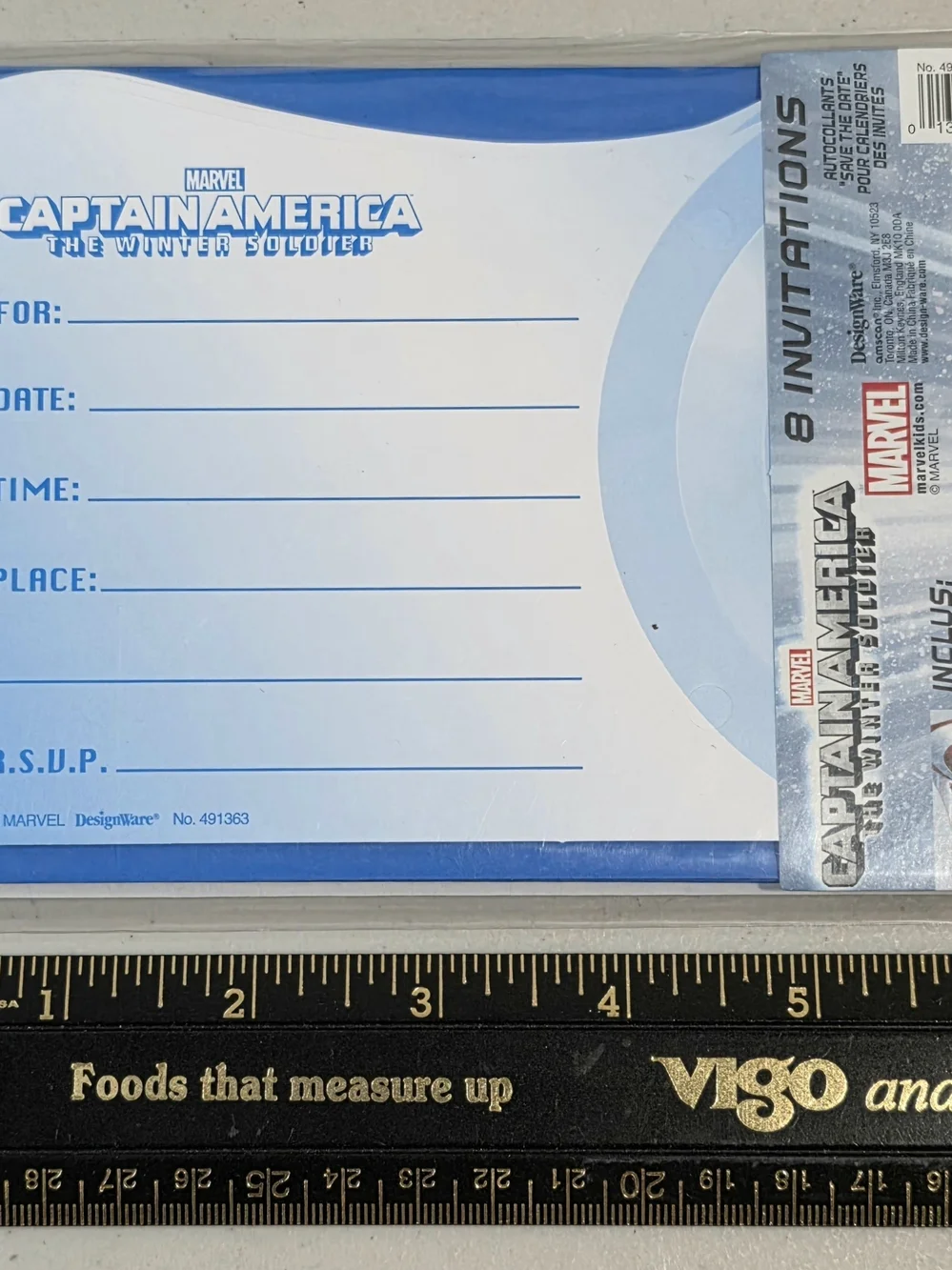 24 lot Marvel Captain America Party or Birthday Invitations Save the Date NEW